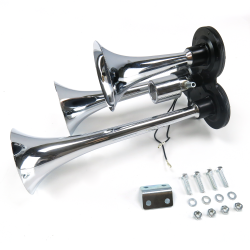 Kaos Horizontal 3 Trumpet Train Horn with Valve trigger horns TRGH171 rat 